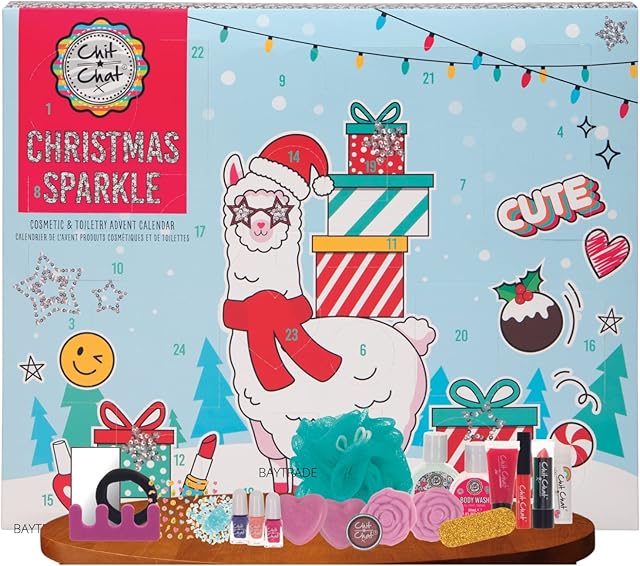 Makeup Advent Calendar 2022 Women Ladies Girls Teen 24 Day Hair Accessories Male Up Brushes Xmas Countdown Cosmetic Gifts Christmas Essentials- Beauty Advent calendar for Teenagers QKI
