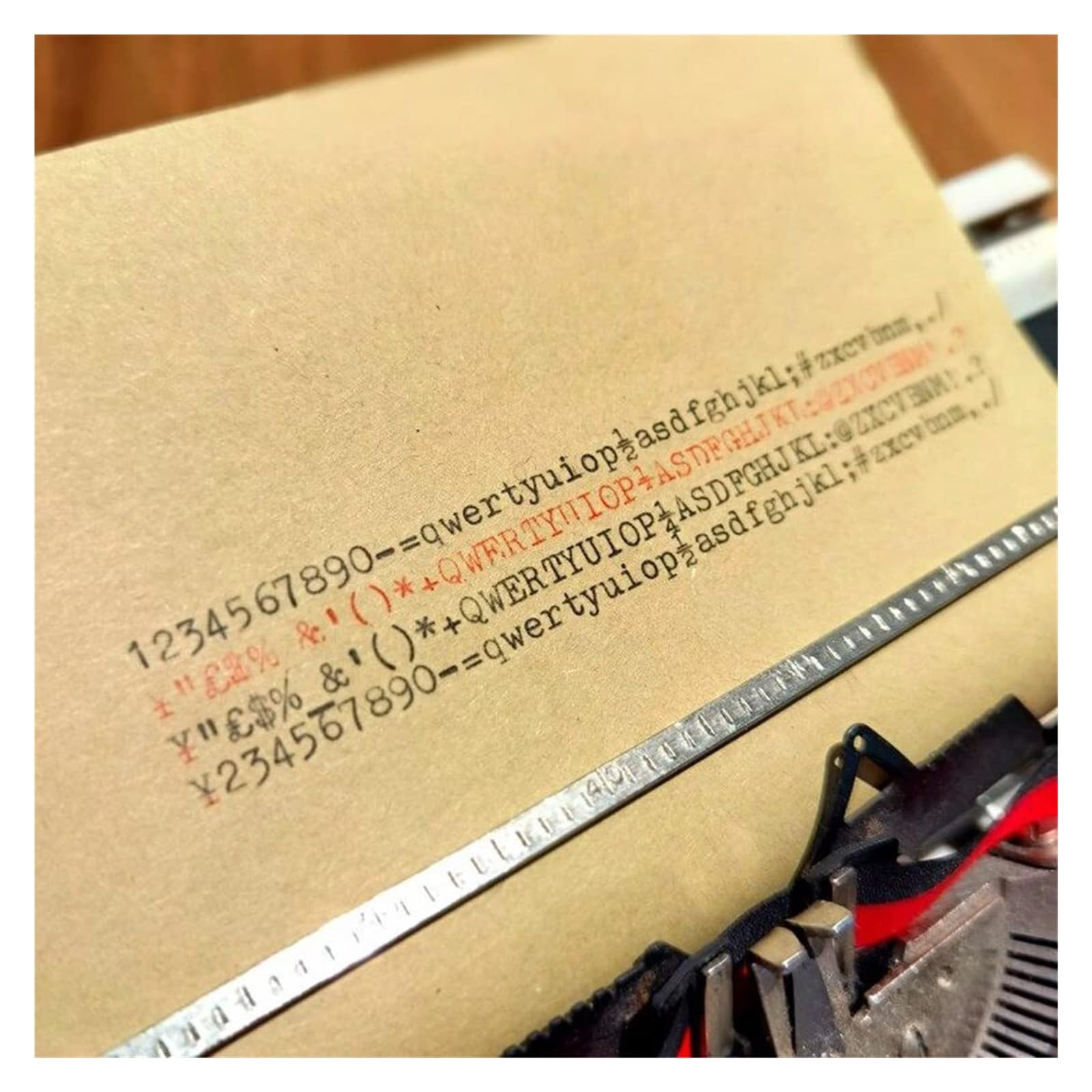 Retro-Vintage-Schreibmaschine, traditionelles tragbares kreatives Handbuch mit Etui, für Notizen oder Briefe oder kreatives Schreiben, altmodisch (schwarz)