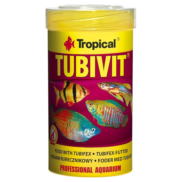 TUBIVIT 100ml / 20g - alimento Completo en Forma de Escamas con Alto Contenido de proteínas para Peces