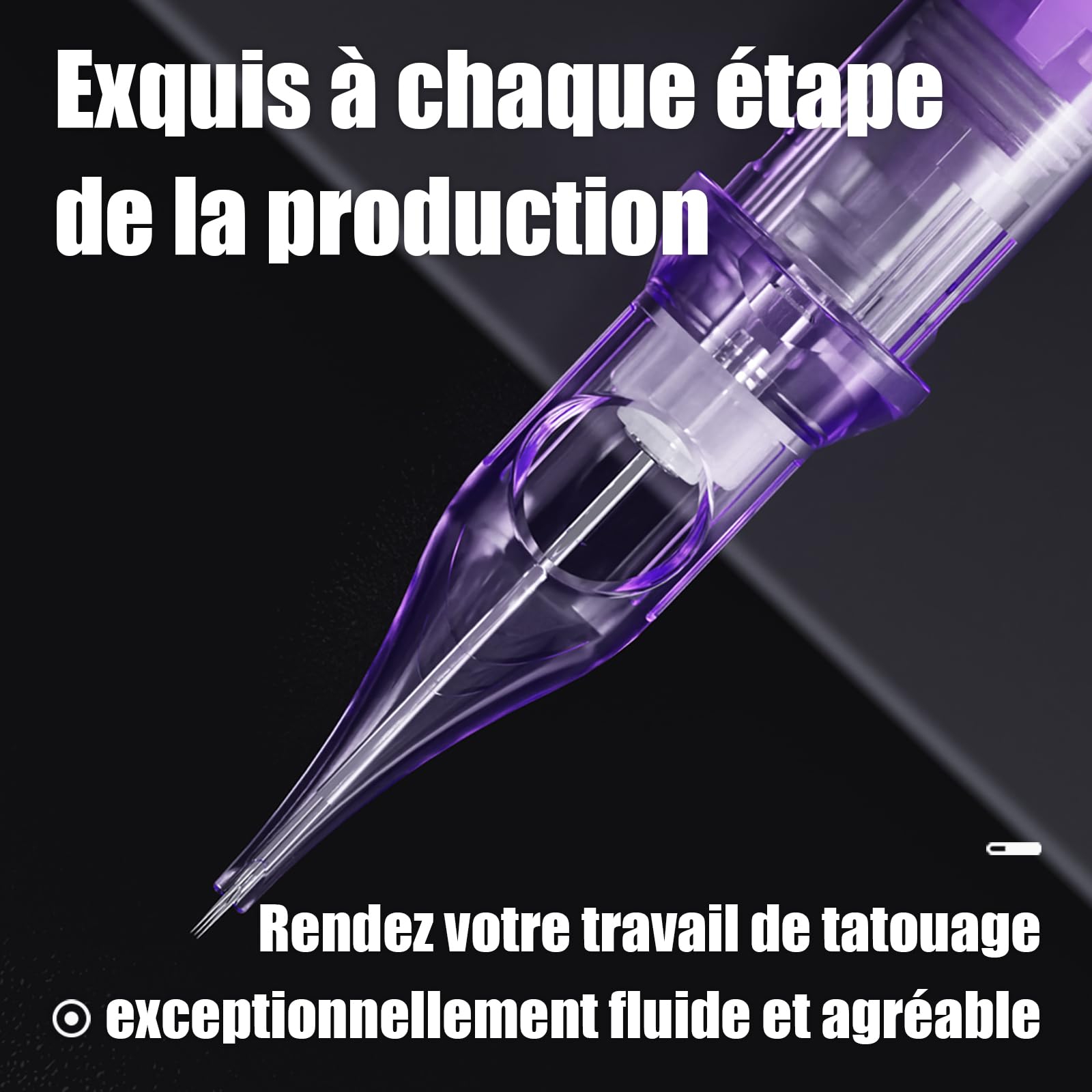 Mast Pro2 Aiguilles Tatouage 20pcs Bugpin Tattoo Needle Cartridge Round Liner #1203RL 0.35mm pour Machine à Tatouer