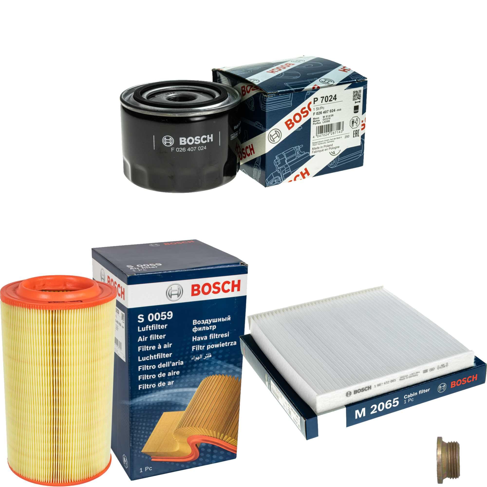 Inspektionspaket enthält Ölfilter Luftfilter Innenraumfilter Verschlussschraube kompatibel mit Ducato Bus 250 120 Multijet 2.3 D 150 110 290 140 MultiJet 180 160 250 290 130