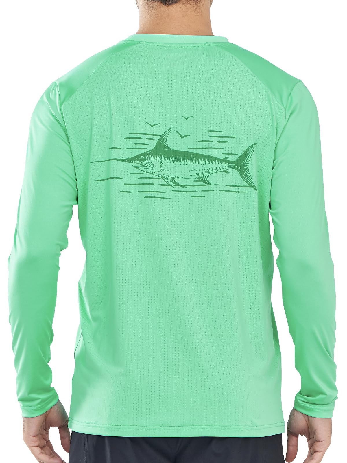 NORTHYARD Men's UPF 50+ Rash Guard Sun Protection Long Sleeve Swim Shirt