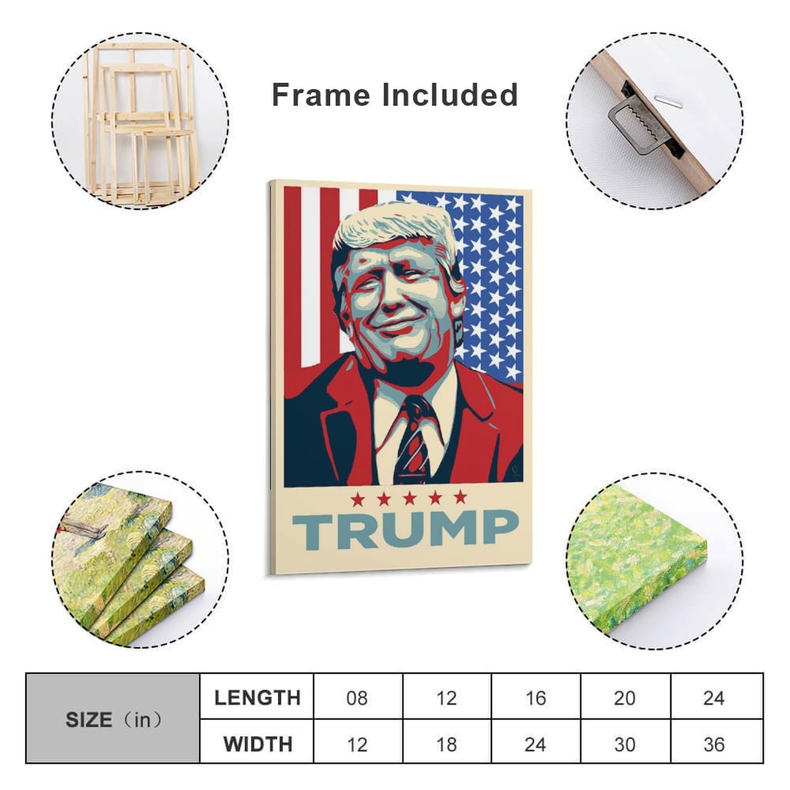 Amazon.co.jp: Donald Trump ドナルド・トランプ ポスター 絵画 ポスター 印刷 ウォールアート リビング ダイニングルーム  ベッドルーム 壁飾り 壁の絵12x18inch(30x45cm) : ホーム＆キッチン