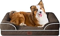Vista 60 de EHEYCIGA Camas ortopédicas para perros extra grandes, cama impermeable de espuma viscoelástica XXL para mascotas con laterales, fondo antideslizante