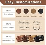 Personalized Toiletry Bag for Men, Leather Custom Toiletries Bag, Engraved Travel Shaving Cosmetic Bag, Gifts for Men Him, Birthday, Anniversary, Groomsmen, Husband, Boyfriend, Graduation, Christmas