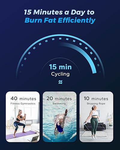 Miniatura 8 de MERACH Exercise Bike for Home with Exclusive App, Stationary Bike with Enhanced Electronic LED Monitor, Silent Belt Drive and Comfortable Seat