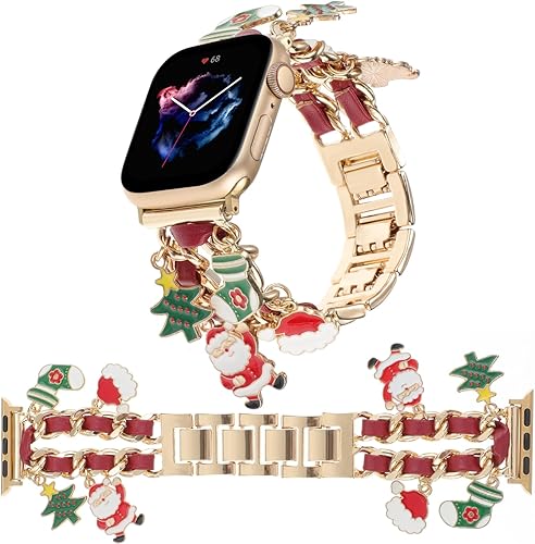 REALSIGN Elegante pulsera compatible con correas de Apple Watch de 1.496 pulgadas, 1.575 pulgadas, 1.614 pulgadas, 1.654 pulgadas, 1.732 pulgadas,