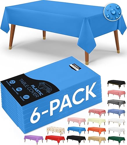 Miniatura 19 de Utopia Kitchen Paño de Mesa de Plástico Desechable (Paquete de 12 - 54 x 108 pulgadas) Blanco con Puntos Dorados Rectangular Paño de Mesa Puntos de