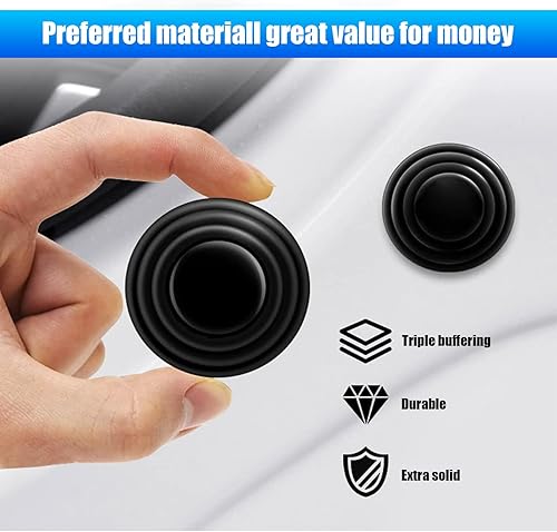 Miniatura 9 de 20 almohadillas antigolpes para puerta de automóvil, amortiguador de sonido amortiguador, amortiguador de impactos para puerta de automóvil,