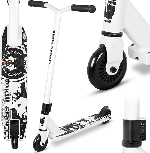 Joycruise Stunt Scooter Pro Trick Scooters for Kids & Teenagers Age 6+ Boys Girls, Kick Freestyle Beginner Scooter 360° Spin Handlebar, Robust Aluminum Frame 100mm Smooth Wheels