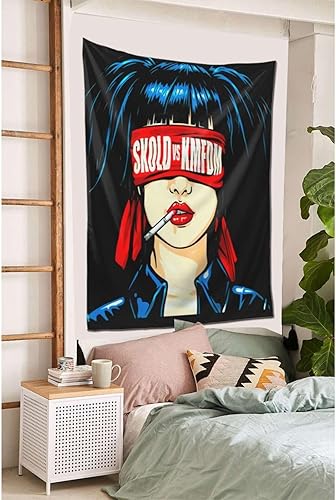 Miniatura 4 de KAKIFE Tapiz KMFDMS para colgar en la pared, póster para dormitorio, sala de estar, arte impreso, dormitorio, decoración de fiesta en el hogar, 40 x