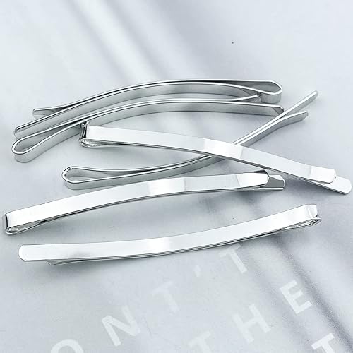 Miniatura 6 de 50 horquillas grandes plateadas, pinzas de metal de 2.56 pulgadas, horquillas para el cabello, accesorios para el cabello para mujeres, grueso y