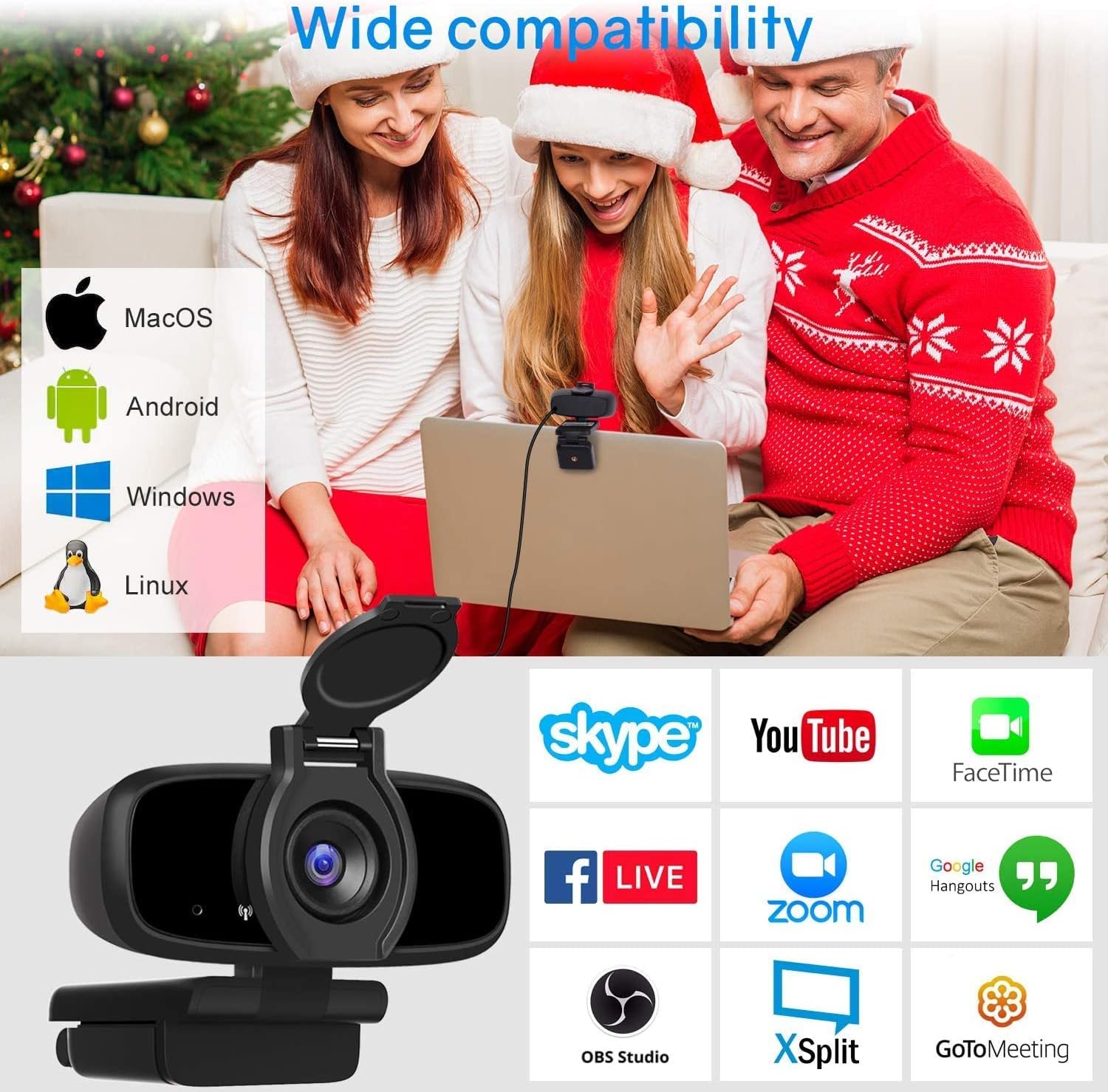 Bеѕt Dеаl LarmTek Computer Camera with Privacy Shutter,PC Camera with Microphone,USB Webcam Stereo Audio Support Recording and Video Calling,Mini Plug and Play for Conference