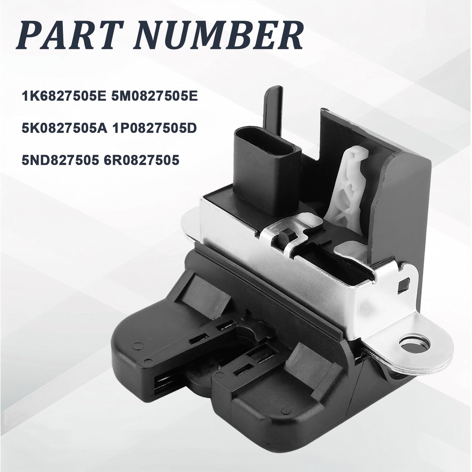 Chiusura del portellone del bagagliaio per Golf 5 6 1K1 5K1 Plus per Passat 3C 365 B6 B7 Altea 5P Leon 1P 5F Toledo Cofano bagagliaio posteriore Sostituzione# 1K6827505E 5K0827505A 1T0827505H