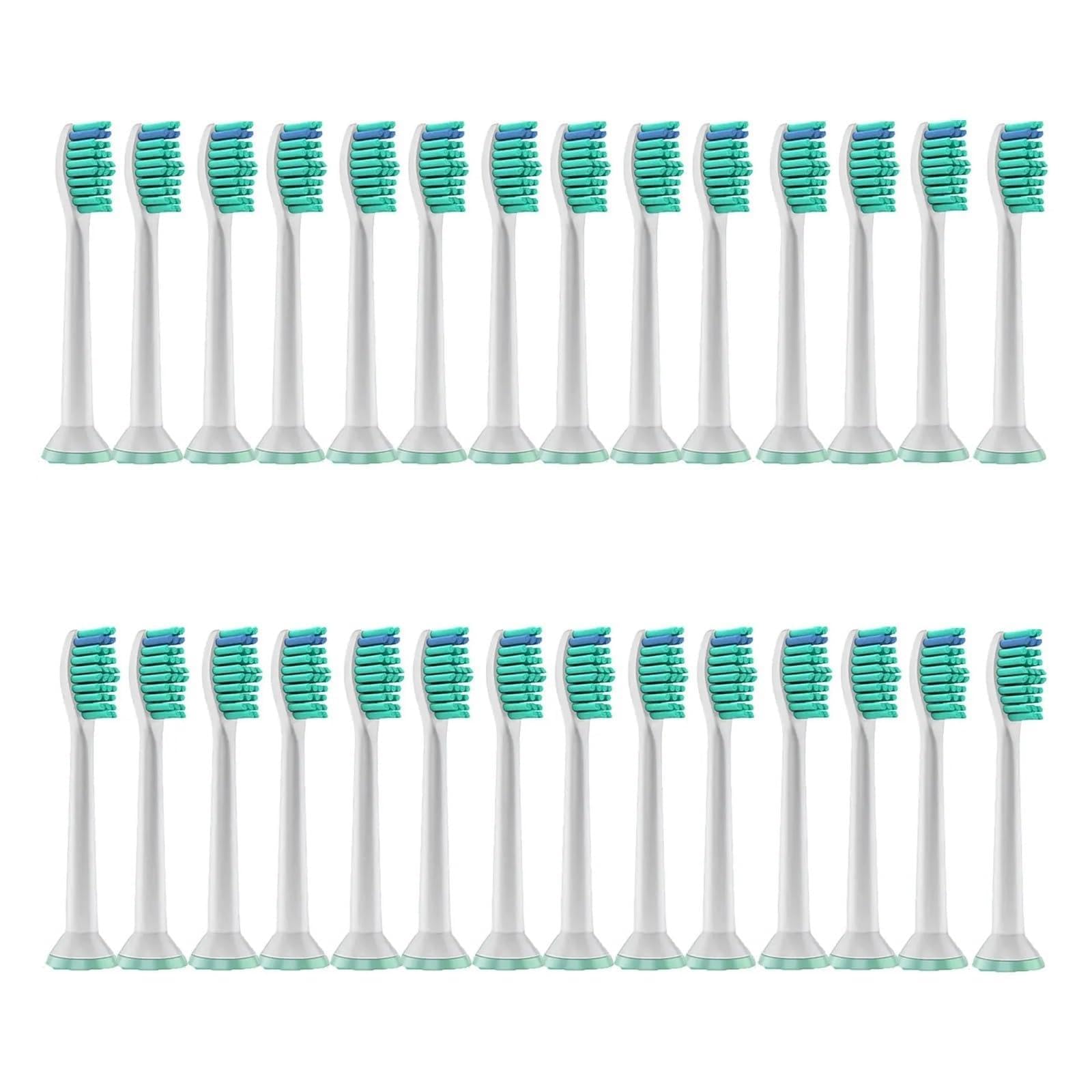 4/8/12/16/36 Testine di ricambio per spazzolino elettrico, compatibili con Philips, Testine per spazzolino elettrico 1100 2100 4100 4300 5100 5300 6100 6500 ecc. (28 pezzi)