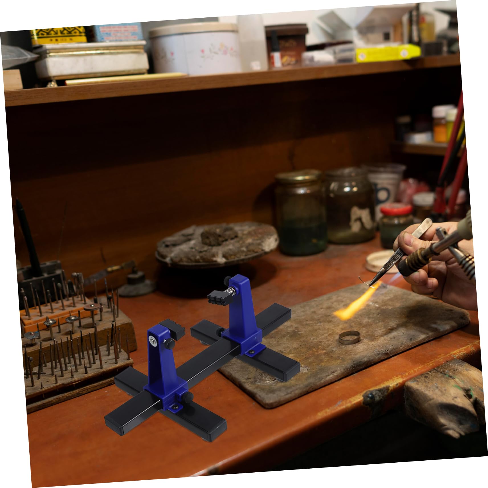 Marco de Soporte de Placa Pcb Ajustable para Soldadura y Reparación
