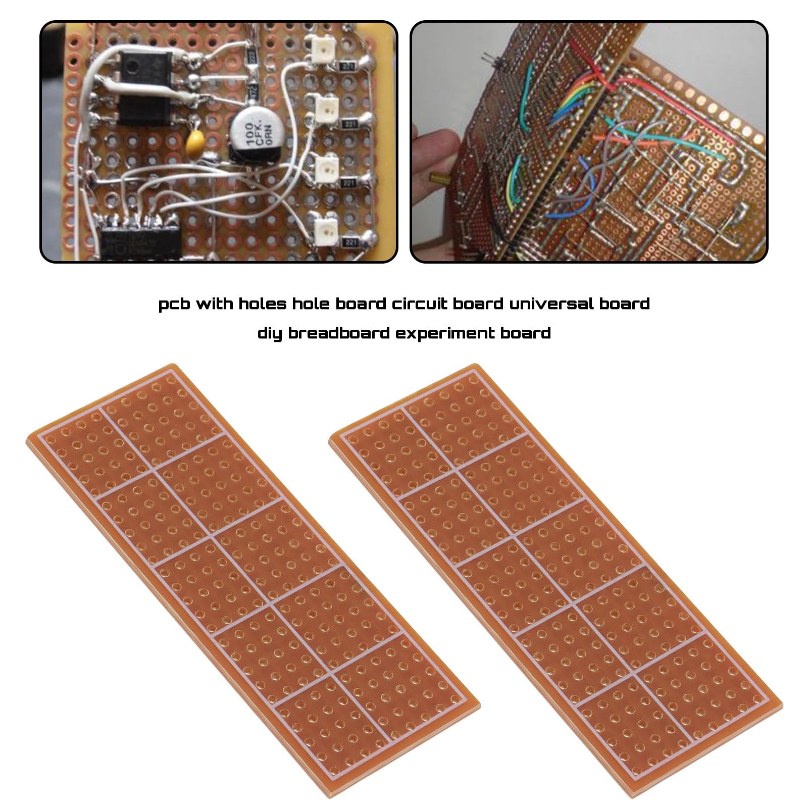 20 Schede PCB Per Circuiti Elettronici Fai Da Te - Single Side 25x66mm, Fori Pre-ramati, Bachelita - Foto 10
