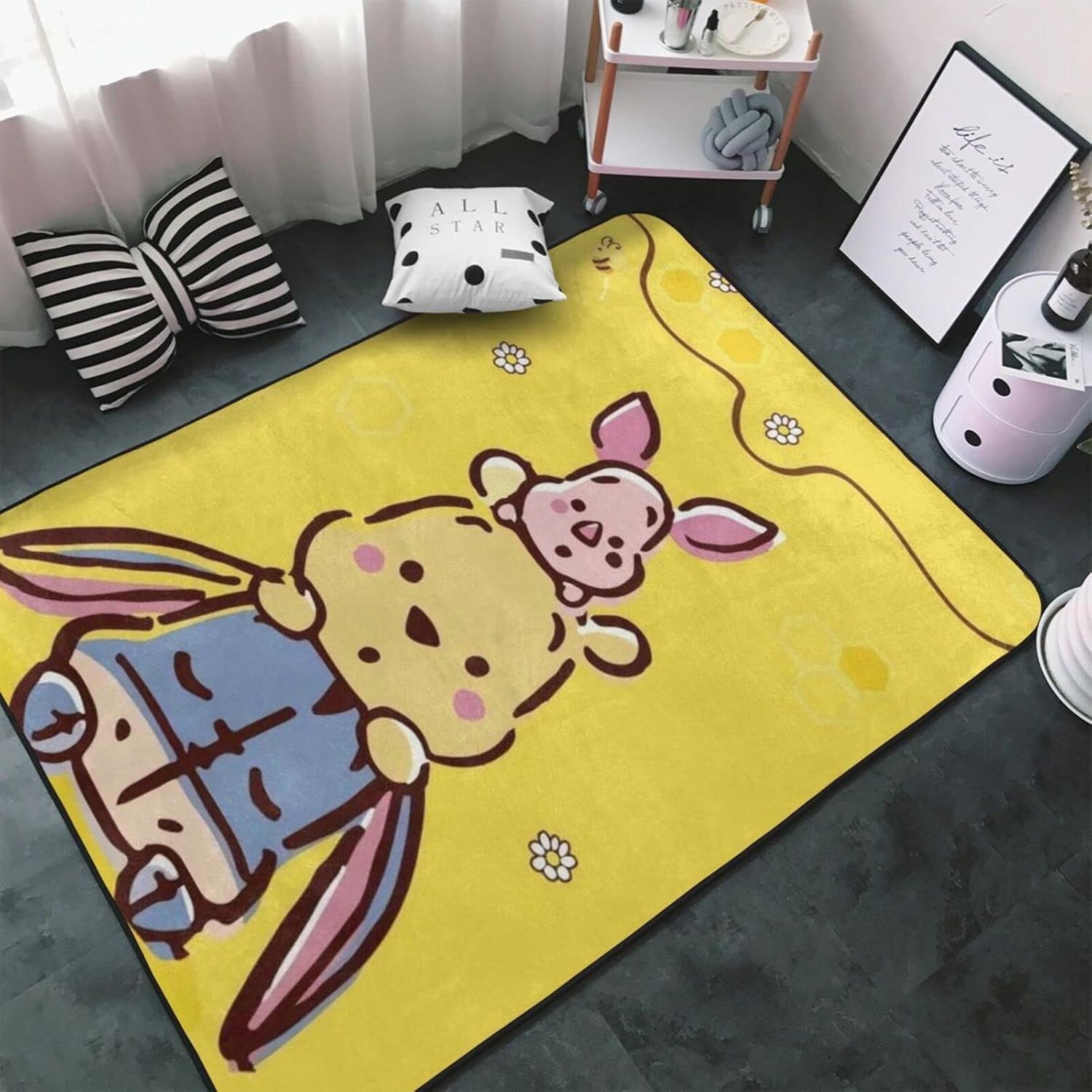 Amazon | Asamike ラグ 夏用 カーペット 100×150cm マット かわいい