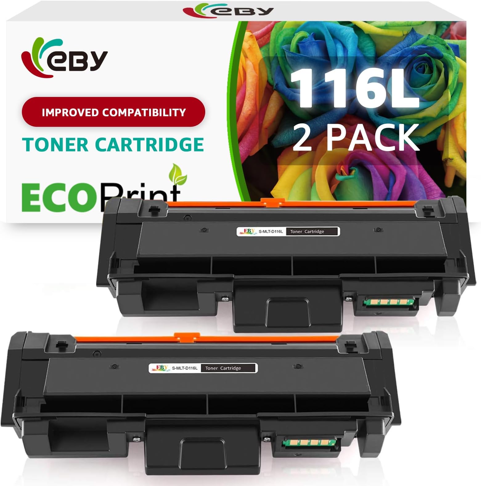 EBY 2 Compatible Samsung MLT-D116L/ELS MLT-D116S Toner Cartridges Replacement With Samsung Xpress M2675FN M2835DW M2875 M2875FD M2675 M2825DW M2875FW M2626 M2676 M2825 M2826 M2876 M2885 M2625D M2825ND