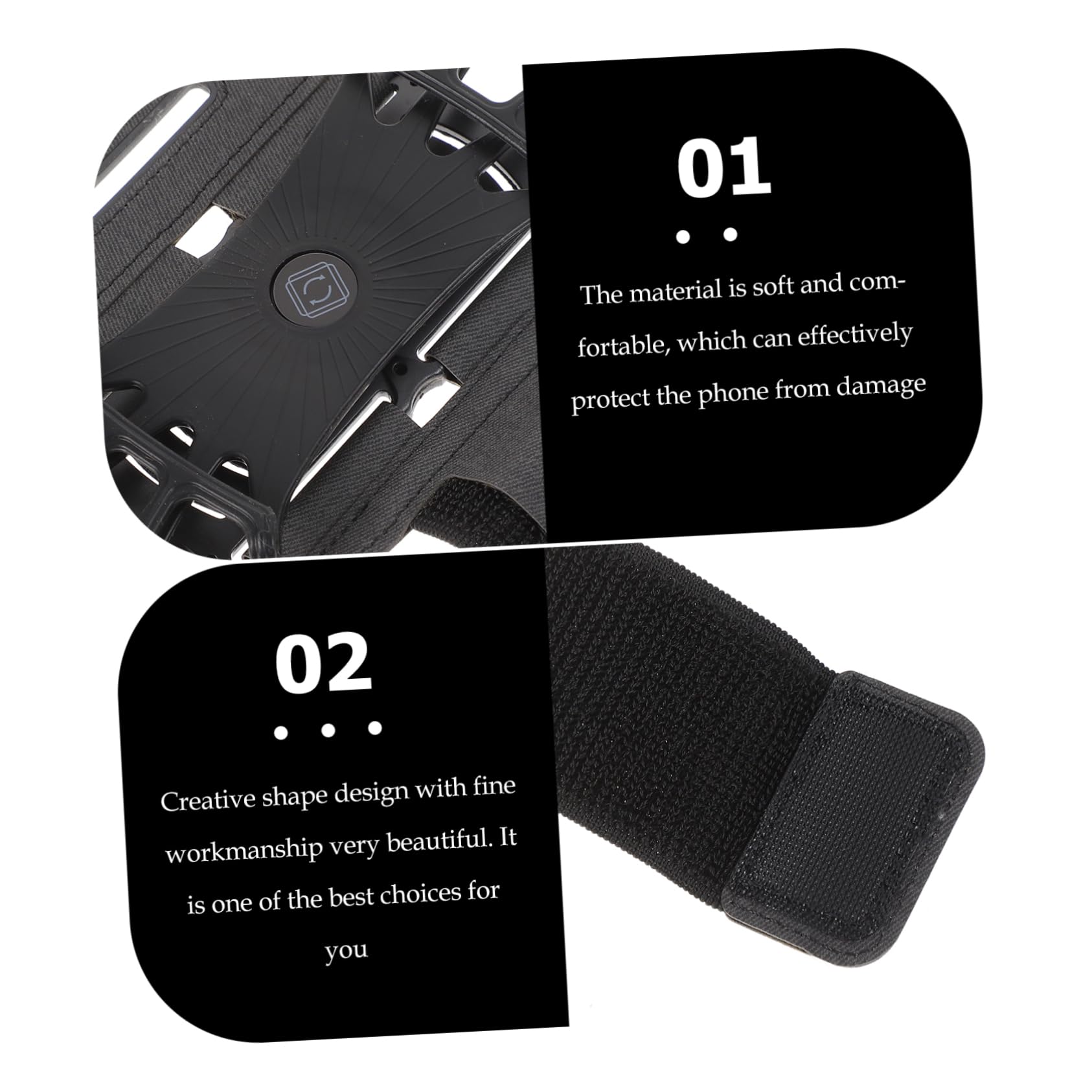 DOITOOL 2piezas Brazalete Deportivo para Móvil Soporte De Telefono para Correr y Ciclismo para Actividades Al Aire Compatible Smartphones Diseño Acceso Pantalla Táctil