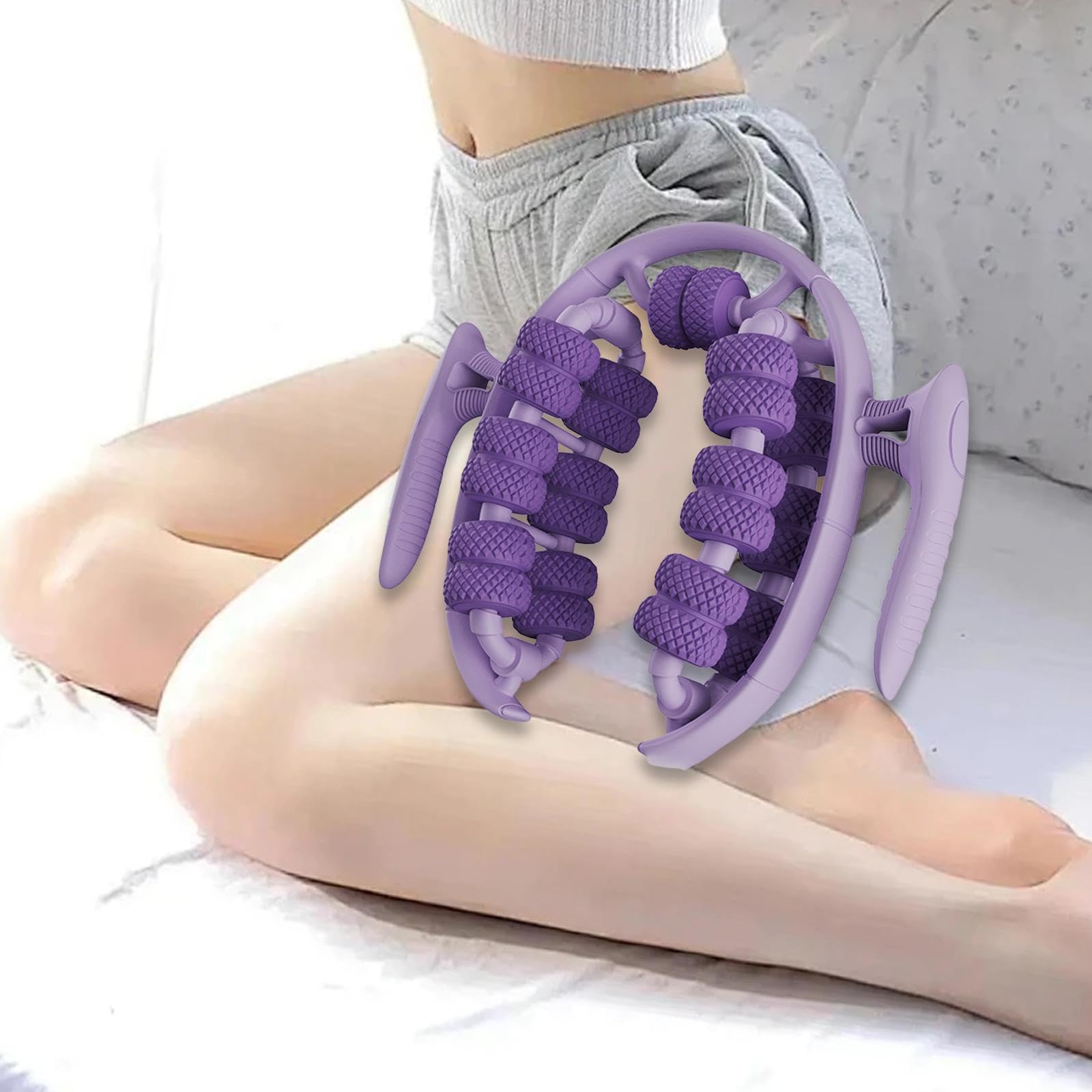 Amagogo Rouleau de Massage pour Les Jambes, Dispositif de Relaxation Musculaire Compact