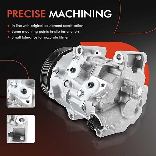 Miniatura 5 de A-Premium Compresor de aire acondicionado de CA con embrague compatible con Lexus ES250 21-23, NX200t 15-17, NX300 18-21, NX300h 2021, RX350 2023 y