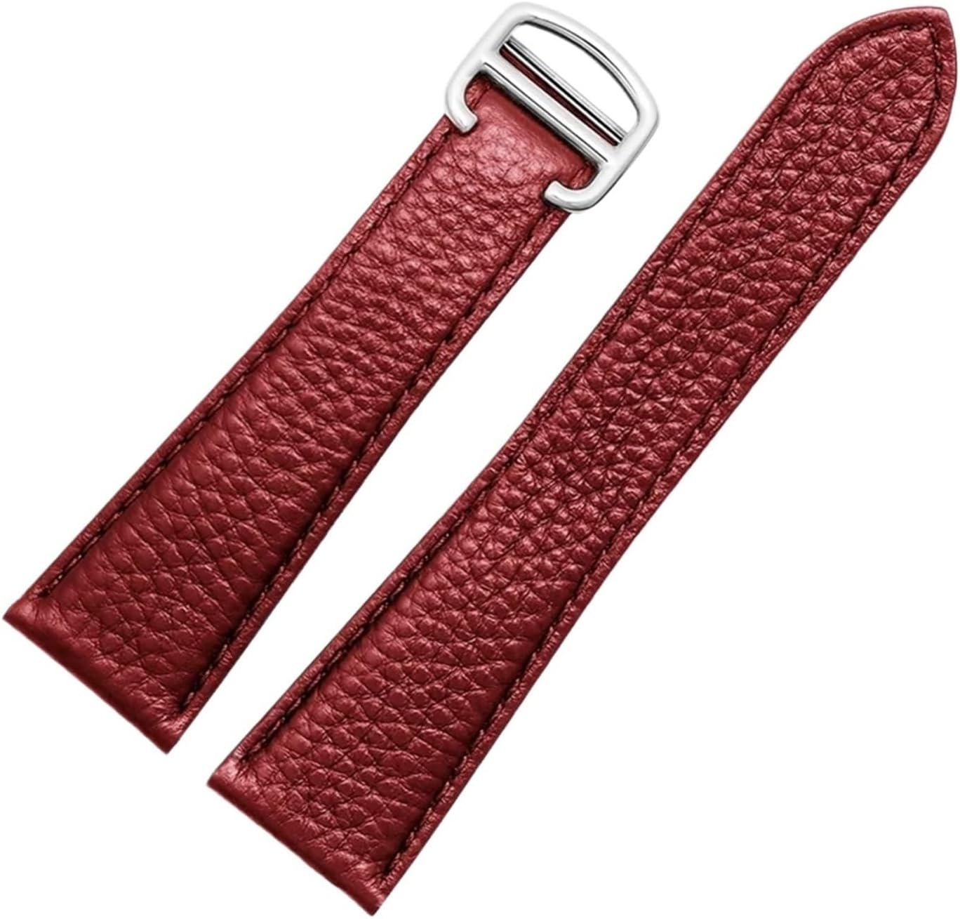 yingyingjia Watch Strap Compatible With Tank London Lychee Textured Cowhide Watchband Men Women Band 17 20 22 23 24 25mm