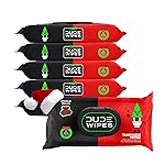 DUDE Wipes - Flushable Wipes Stocking Stuffers - 6 Pack, 288 Count - Dingle Bells - Extra Large with Crisp Pine, Balsam, and Other Jolly Scents