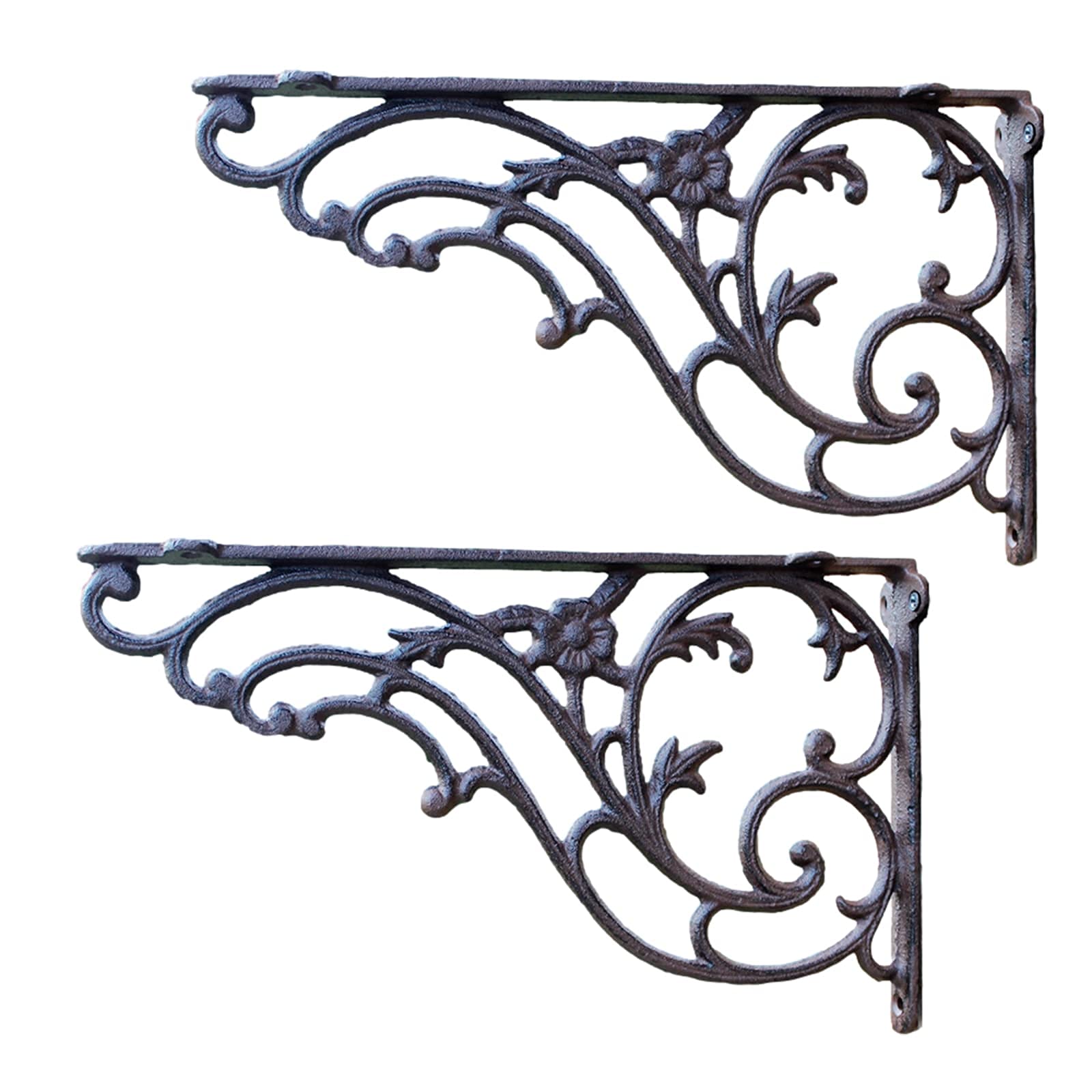 Supports muraux décoratifs en fonte injectée, finition artisanale haut de gamme