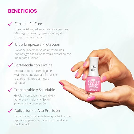 Entity Clean Vegan & Cruelty Free Breathable Nail Polish Daylight Dream, 15mL