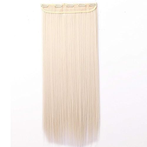 Miniatura 29 de S-noilite Elegante 30"(76cm) Extensiones de pelo con clip de una pieza, 3/4 de cabeza completa, 5 clips, negras naturales largas y rectas