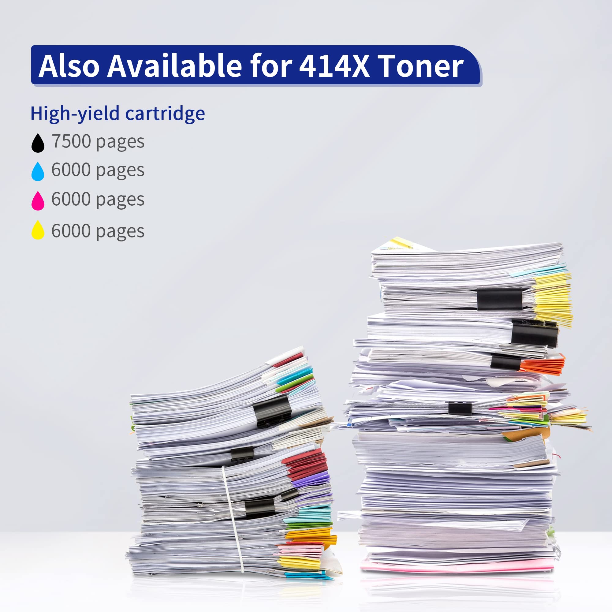 Amazon.co.jp: 414X トナーカートリッジ 4個パック 414A (チップ付き