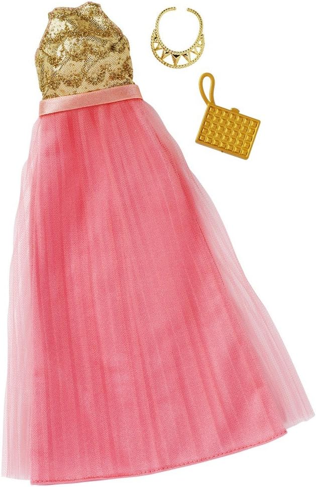 Barbie Fashions Complete Look Pink Halter Dress Toys & Games