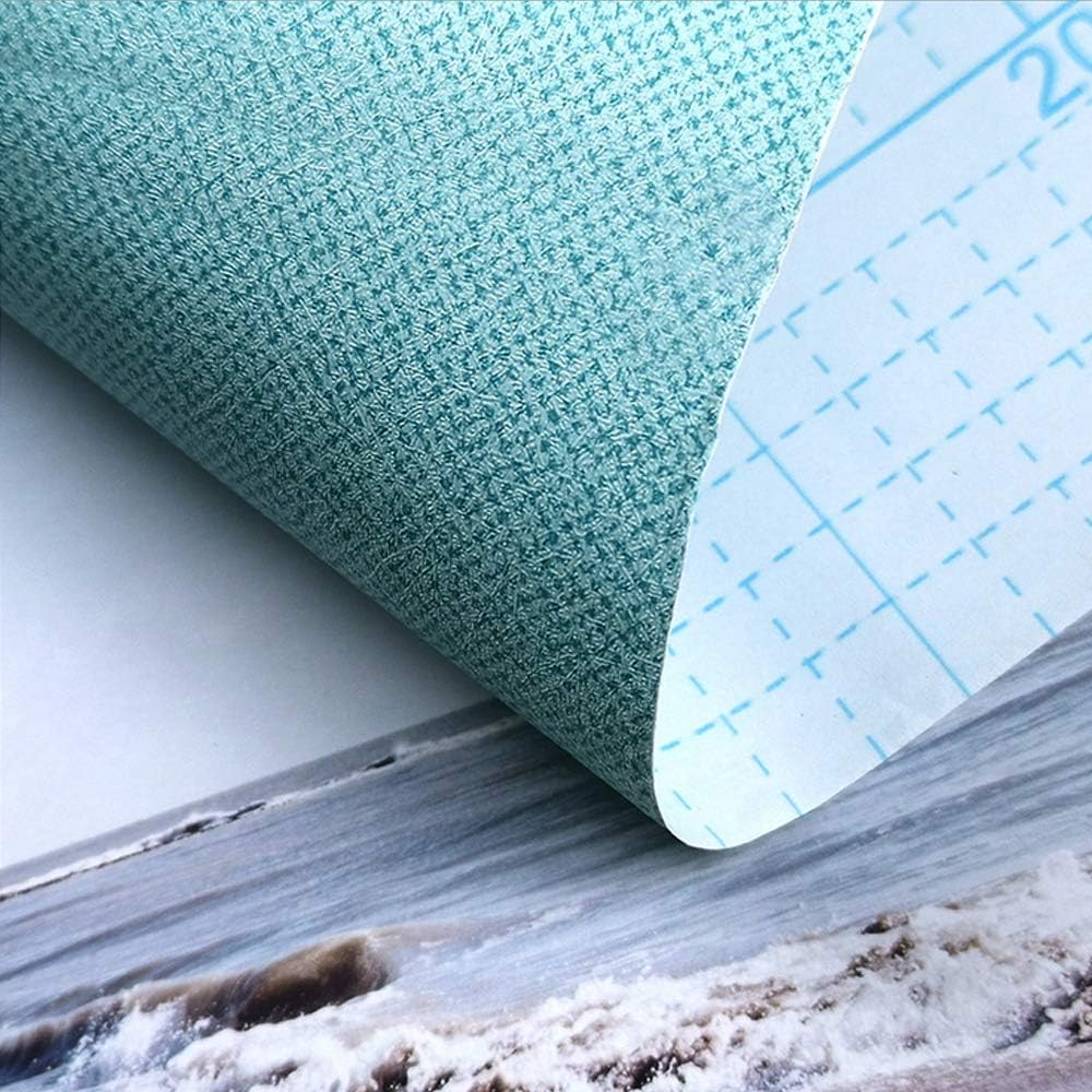 2 Pack Shelf Liners Blue Gray Triangle Self-Adhesive Drawer Cabinet Papers Line Flat House Furnitures 17.7 Inch Wide
