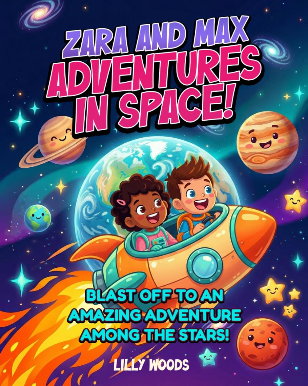 Zara and Max Adventures in Space: Blast off to an Amazing Adventure Among the Stars! (Book One Zara and Max Adventures in Space)