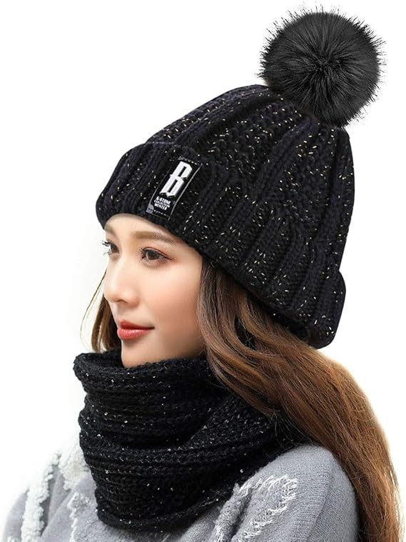 Amazon Co Jp Guumuxinニット帽 ニットキャップ メンズ レディース 男女兼用 無地 ポンポン付き ストレッチ シンプル フリーサイズ ふわふわ ふかふか 暖かい 裏起毛 冬の帽子100 アクリル キルト裏地付き 着用心地のよい 耐久性 通気性持ち ブラック ファッション