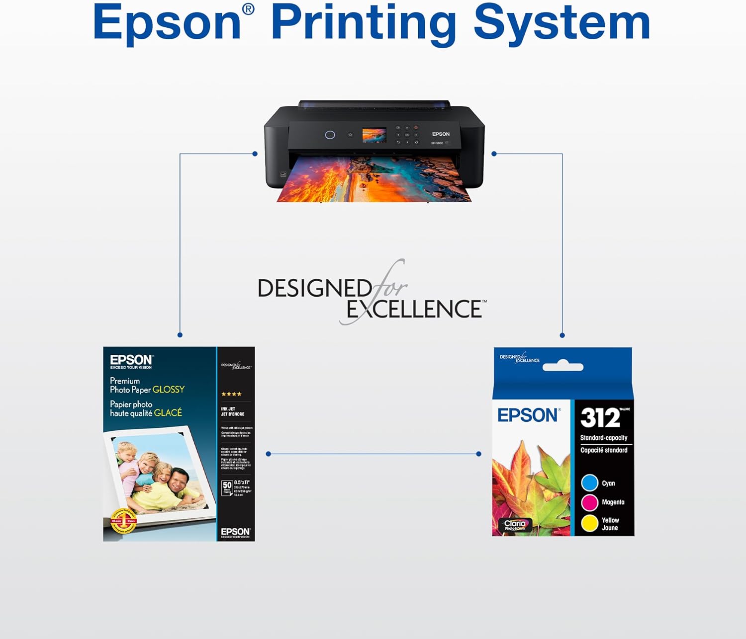 EPSON 312 Claria Photo HD Ink High Capacity Light Magenta Cartridge (T312XL620-S) Works with Expression XP-8500, 8600, 8700, 15000