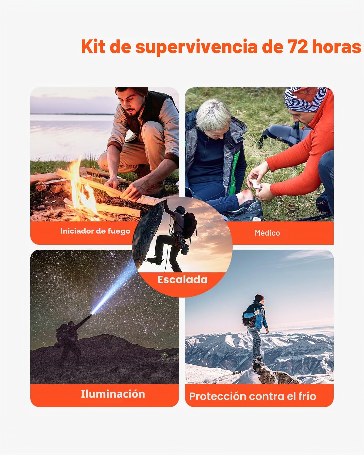 VEVOR Botiquín de Primeros Auxilios, Bolsa de Primeros Auxilios para Traumatismos de Nailon 600D 210 x 150 x 110 mm con 250 Piezas de Suministros Médicos para Deportes y Emergencias al Aire Libre