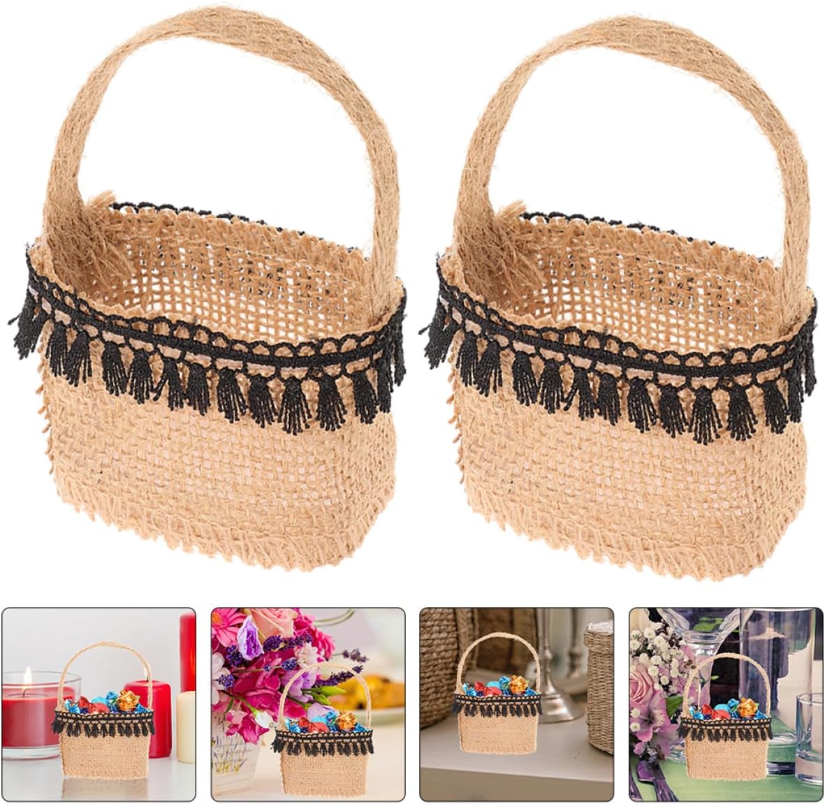 KOMBIUDA 5pcs Wedding Favor Bags Versatile Candy Pouches for Festivals Parties Lightweight Handheld Storage Containers for Sharing Treats Bulk Present Bags