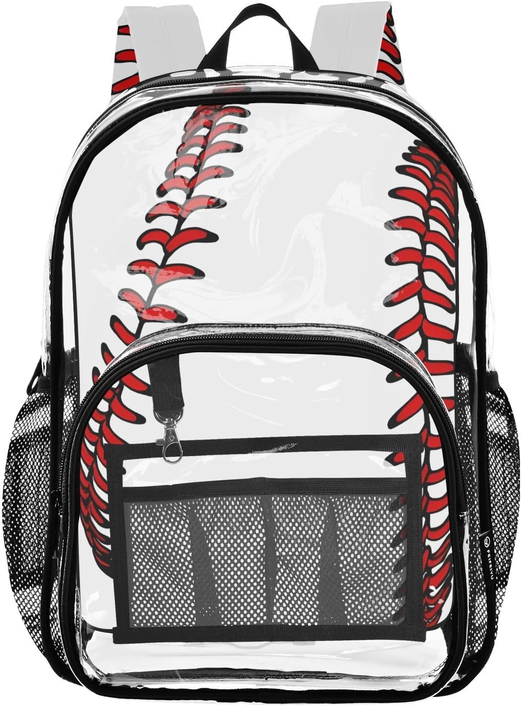 senya Clear Backpack Transparent School Backpack Heavy Duty PVC Bookbag Baseball for Stadium Events and Concert Work Sport Event Heavy Duty