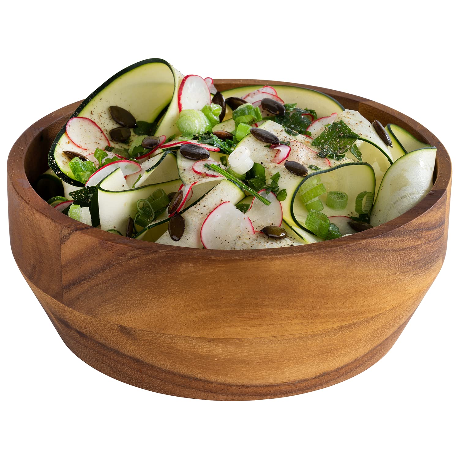 APS 794 ACACIA Bol en bois d'acacia pour collations, fruits, salade et co 21 x 8 cm