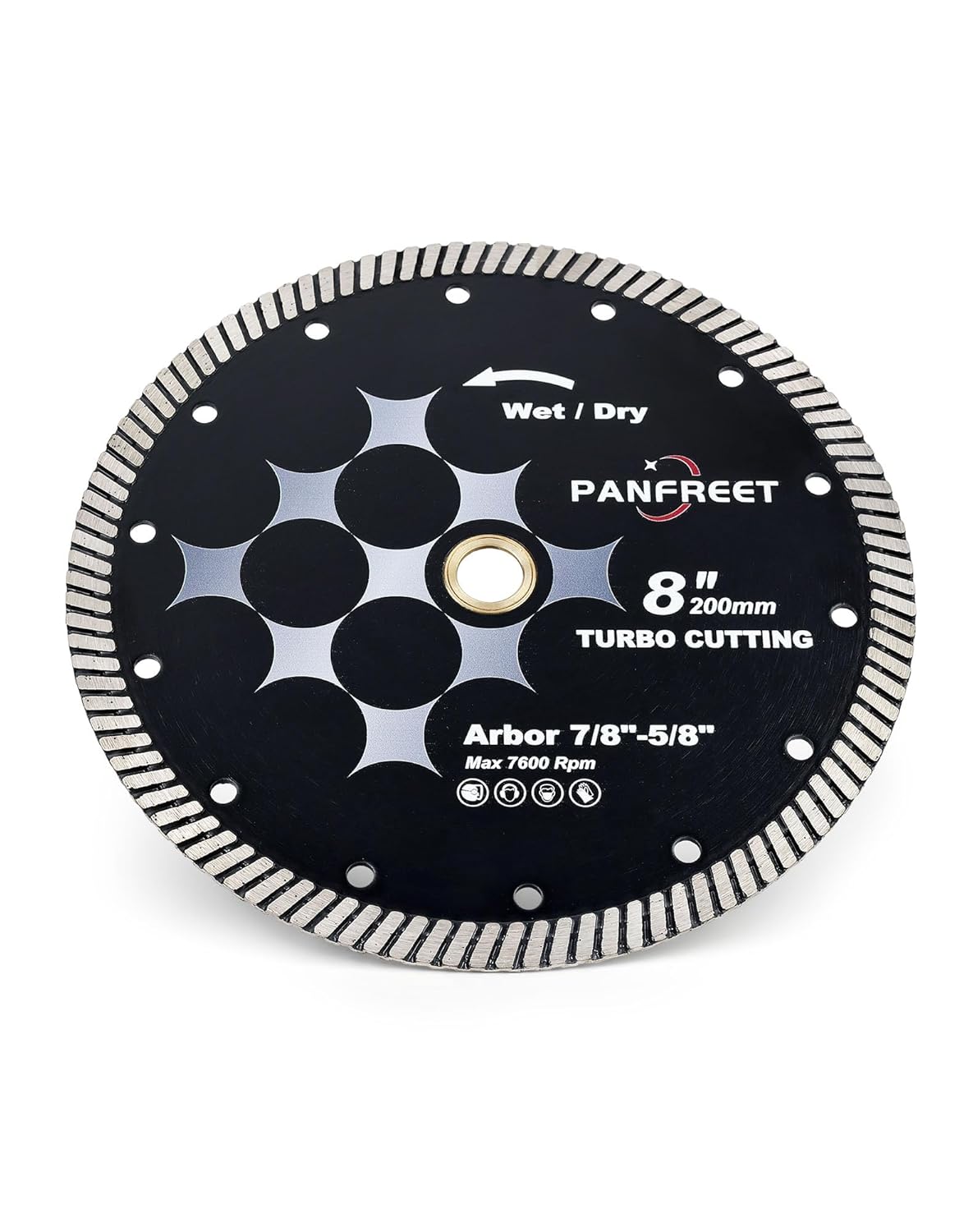 5Pcs PANFEEET Granite Turbo Blade 6 ",Diamond Saw Blade for Granite