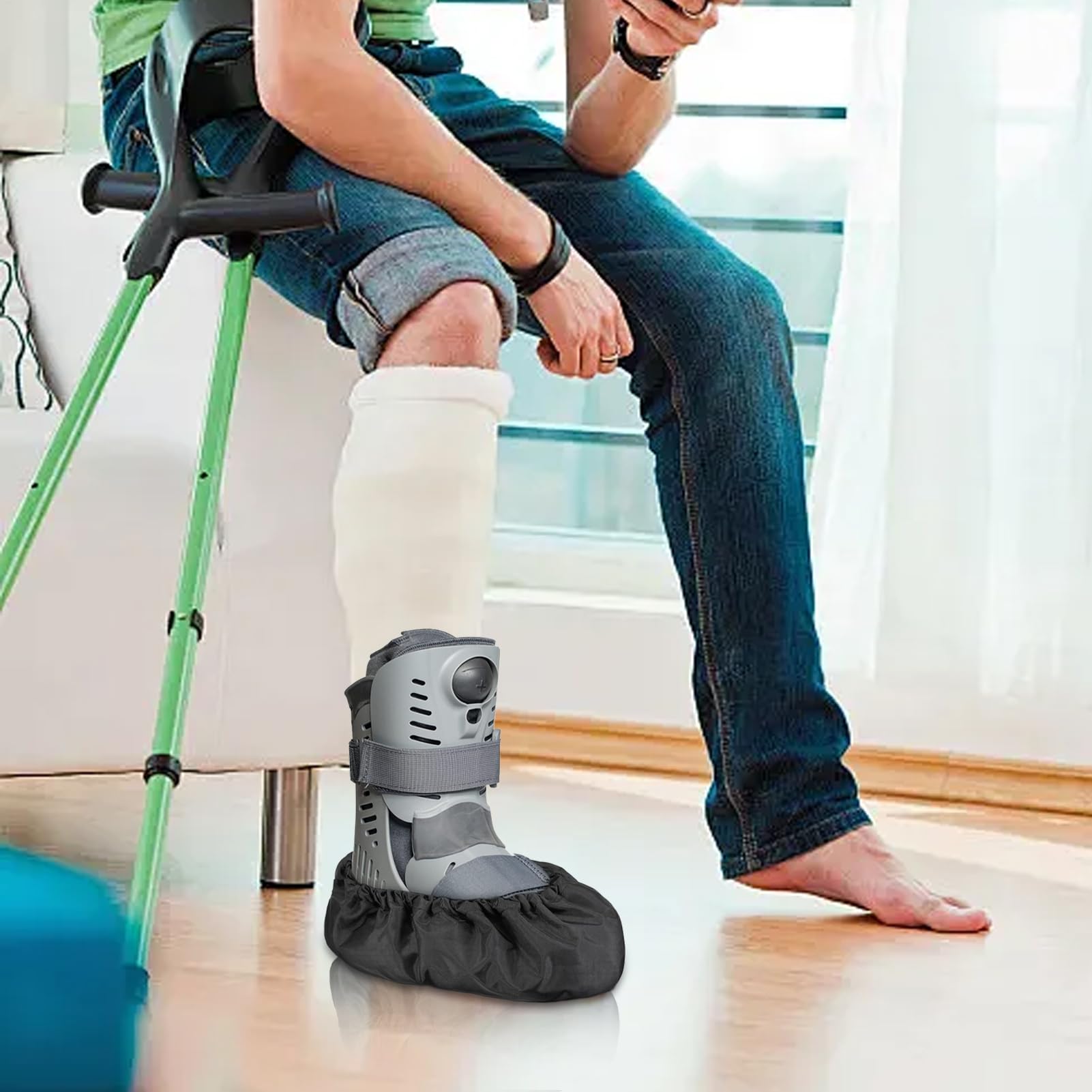 Ensemble de housses de bottes de marche – Protection imperméable antidérapante pour chaussures médicales | Aide à la mobilité quotidienne – Accessoires de soutien intérieur et extérieur avec