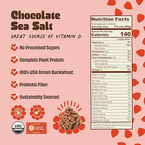 Miniatura 2 de Clusterbucks - Granos de superalimentos sin granos, granola apta para dieta cetogénica con trigo sarraceno germinado cultivado regenerativamente,