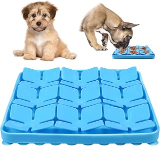MplehDa Silicone Sniff Mat, Dog Slow Feeder Dog Bowl, Dog Sniff Mat, Leak Mat, Silicone Interactive Dog Mat for Odor Training Slow Eating