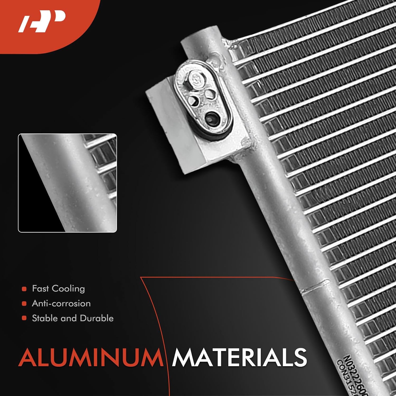 A-Premium Air Conditioning A/C Condenser Compatible with Honda Accord 2003-2007 2.4L 3.0L, Coupe 2dr, Replace# 80110SDNA01