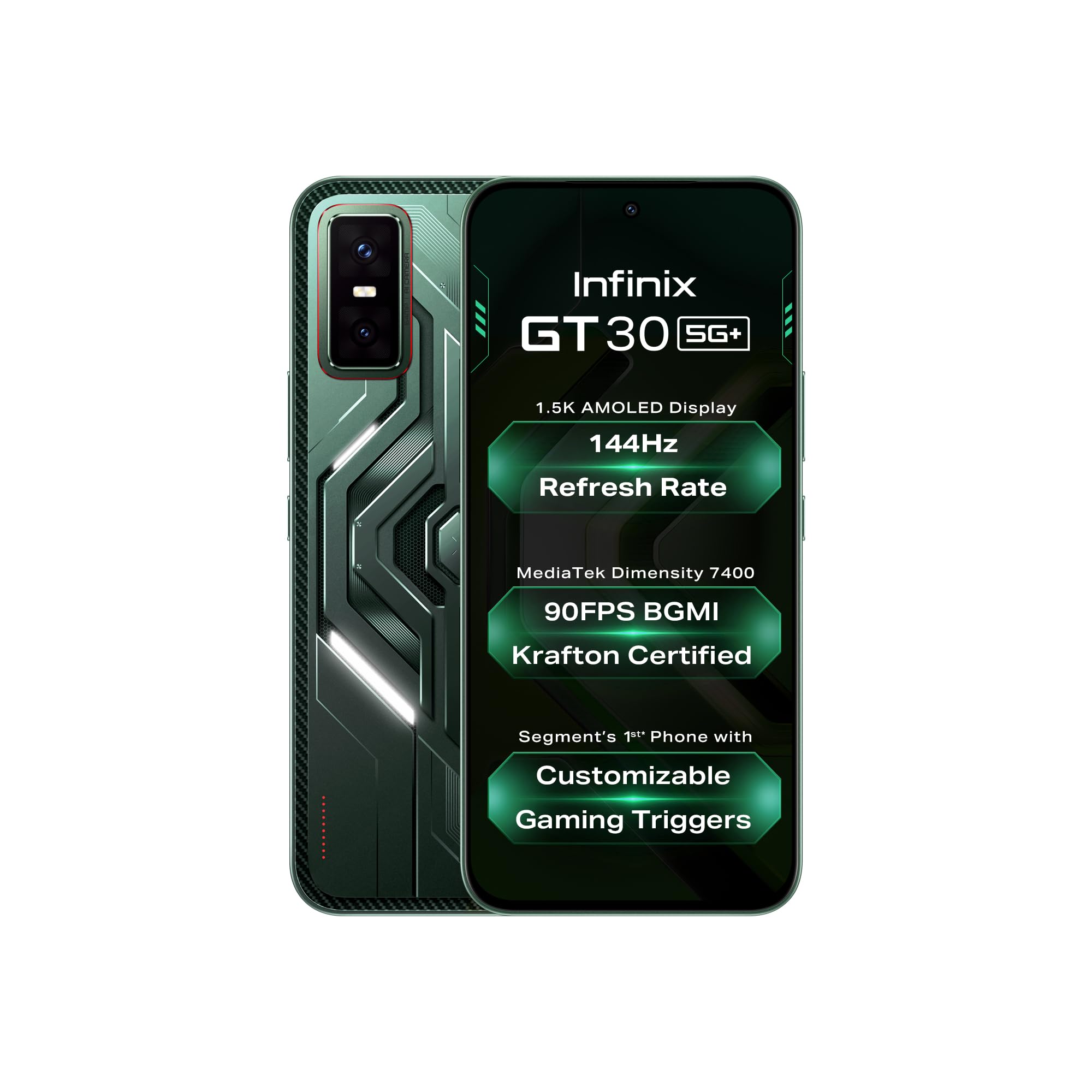 Infinix GT 30 5G+ 8GB 256GB Pulse Green - Image 1
