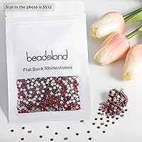 Vista 472 de Beadsland 1440 diamantes de imitación de cristal con parte trasera plana, gemas redondas, sombra dorada, SS20, 0.181-0.189 in