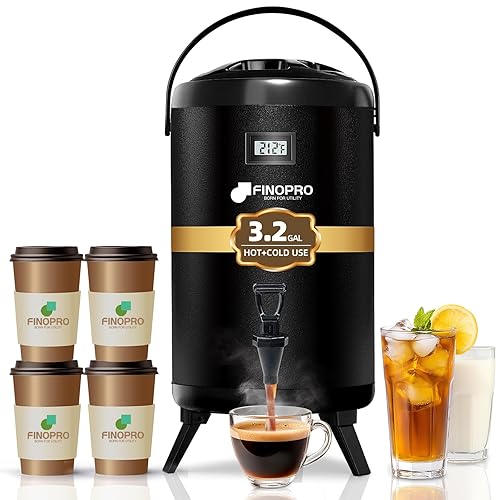 Insulated Beverage Dispenser - Thermal Hot and Cold Tea Dispenser