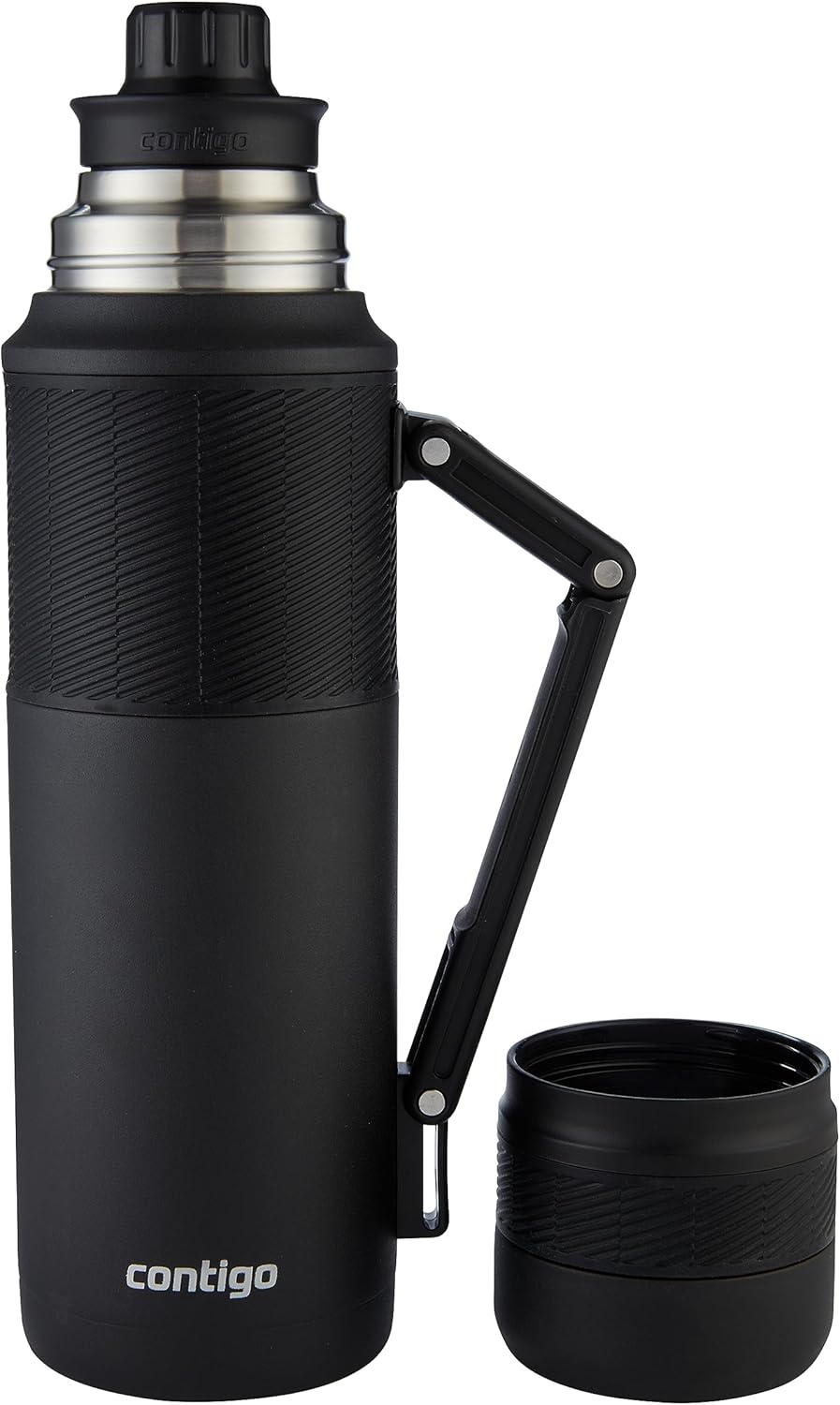 Contigo Thermal Bardaklı Çelik Termos 1.2L Siyah